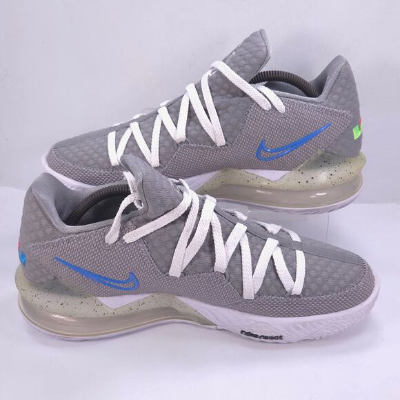 Nike LeBron 17 Athletic Lace Up Shoe Mens Size 10 CD5007-004 Gray White main image 6